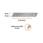 Estuche con 50 cuchillas SK2 de 18 mm para cutter, EXPERT 2