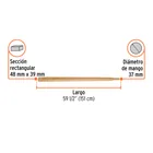 Bastidor de madera 39 x 48 mm para carretilla TP-8, TRUPER 2