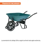 Carretilla 5 ft3 Imponchable, bastidor tubular, TRUPER 1
