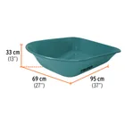 Carretilla 5 ft3 Imponchable, bastidor tubular, TRUPER 2