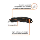 Navaja auto-retráctil de seguridad 7', TRUPER 2