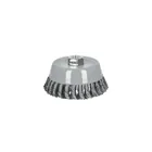Carda copa 5' alambre trenzado grueso, Multi-rosca, TRUPER 1