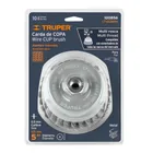 Carda copa 5' alambre trenzado grueso, Multi-rosca, TRUPER 4