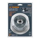 Carda copa 5' alambre ondulado fino, Multi-rosca, TRUPER 4