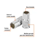 Dado de 9/32', 12 puntas, cuadro 1/4', TRUPER 2