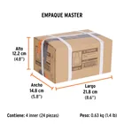 Dado de 9/32', 12 puntas, cuadro 1/4', TRUPER 7