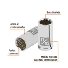 Dado de 11/32', 12 puntas, cuadro 1/4', TRUPER 2