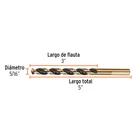 Broca HSS 5/16' Trugold para metal, TRUPER EXPERT 4