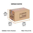 Dado de 9/16', 12 puntas, cuadro 1/4', TRUPER 7