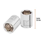 Dado de 14 mm, 6 puntas, cuadro 1/4', TRUPER 3