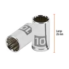 Dado de 10 mm, 12 puntas, cuadro 1/4', TRUPER 3