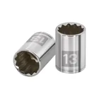 Dado de 13 mm, 12 puntas, cuadro 1/4', TRUPER 1