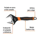 Llave ajustable (perico) 10' boca ancha Comfort Grip, EXPERT 2