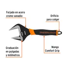Llave ajustable (perico) 12' boca ancha Comfort Grip, EXPERT 2