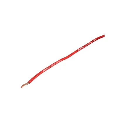 Carrete con 3.5 m de cable primario rojo calibre 12, TRUPER