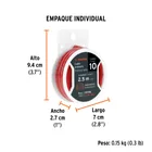 Carrete con 2.5 m de cable primario rojo calibre 10, TRUPER 4