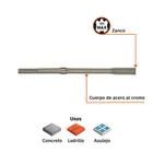 Cincel plano SDS max 1' x 16', TRUPER 5