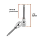 Dado punta larga bristol M5, cuadro 1/2', TRUPER 3