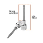 Dado punta larga bristol M6, cuadro 1/2', TRUPER 3