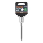 Dado punta larga bristol M6, cuadro 1/2', TRUPER 4
