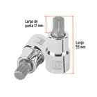 Dado punta corta bristol M12, cuadro 1/2', TRUPER 3