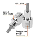 Dado punta corta bristol M6, cuadro 1/2', TRUPER 2