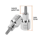 Dado punta corta bristol M6, cuadro 1/2', TRUPER 3