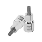 Dado punta corta bristol M8, cuadro 1/2', TRUPER 1