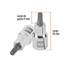 Dado punta corta bristol M8, cuadro 1/2', TRUPER 3