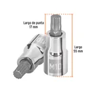 Dado punta corta bristol M10, cuadro 1/2', TRUPER 3