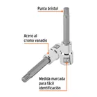 Dado punta larga bristol M10, cuadro 1/2', TRUPER 2