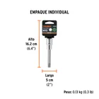 Dado punta larga bristol M10, cuadro 1/2', TRUPER 5