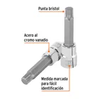 Dado punta larga bristol M14, cuadro 1/2', TRUPER 2