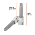 Dado punta larga bristol M14, cuadro 1/2', TRUPER 3