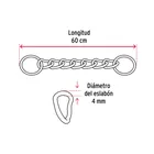 Collar de entrenamiento para perro, 60 cm, eslabón de 4 mm 5