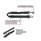 Correa de perro para cinturón de seguridad 90cm, FIERO 2