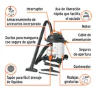 Aspiradora de sólidos y líquidos, 12 gal, acero inox, TRUPER 4