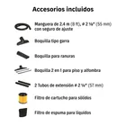 Aspiradora de sólidos y líquidos, 16 gal, acero inox, TRUPER 2