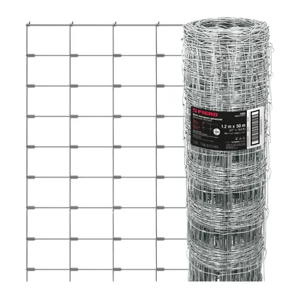 Rollo malla borreguera, 1.2m x 50m acero galvanizado, 23kg