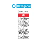 Juego de 12 puntas hexagonales std largo 2', EXPERT 2