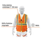 Chaleco de seguridad para arnés, alta visibilidad, naranja 2