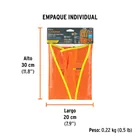 Chaleco de seguridad para arnés, alta visibilidad, naranja 4
