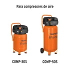 1 pata de goma para compresores Grupo 7, TRUPER 3