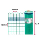 Rollo de 30 m x 1.2 m de malla mosquitera plástica verde 3