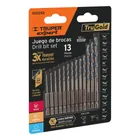 Juego de 13 brocas HSS p/metal zanco cambio rápido, EXPERT 1