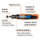 Herramienta rotativa inalámbrica 7.2V, TRUPER PRO 3