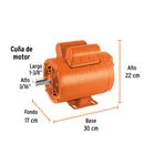 Motor eléctrico monofásico de 2 HP, alta velocidad, TRUPER 2