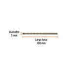 Broca para concreto 5 x 100 mm, TRUPER 3