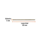 Broca para concreto 5 x 150 mm, TRUPER 3