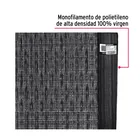 Rollo de malla sombra 80%, monofilamento negro, 1.85m x 25m 2